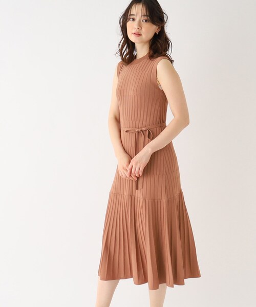 index（インデックス）の「◆ノースリーブ ニットワンピース【UV/接触冷感/アンチピリング/洗濯機洗い可】（ワンピース・レディース・ボルドー/ライトグレー系7/ブラウン系/ブラック・40/38/42/36）」の18枚目の写真