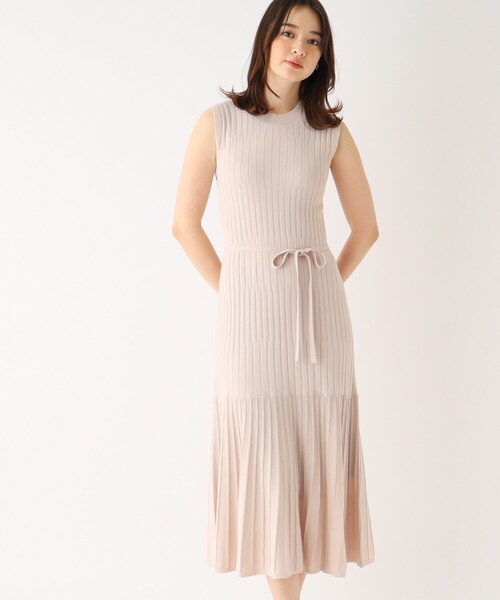 index（インデックス）の「◆ノースリーブ ニットワンピース【UV/接触冷感/アンチピリング/洗濯機洗い可】（ワンピース・レディース・ボルドー/ライトグレー系7/ブラウン系/ブラック・40/38/42/36）」の12枚目の写真