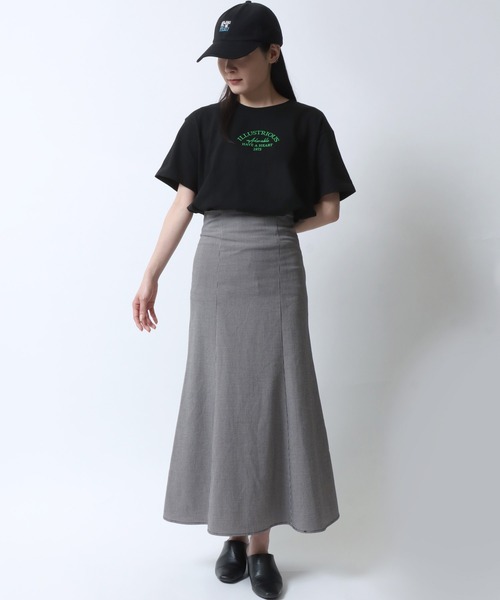 SITRY(シトリー)の「ハート ロゴ プリント Tシャツ/ heart logo print T-shirt(Tシャツ/カットソー・レディース・ブラック/チャコールグレー/ホワイト系その他/サックスブルー/オフホワイト/ネイビー・M/L)」の7枚目の写真