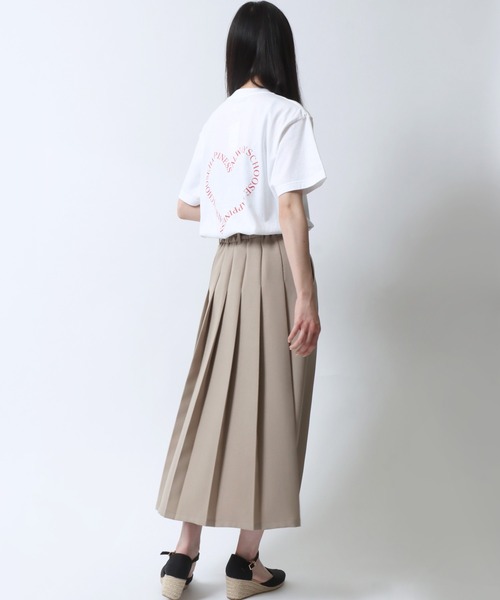 SITRY(シトリー)の「ハート ロゴ プリント Tシャツ/ heart logo print T-shirt(Tシャツ/カットソー・レディース・ブラック/チャコールグレー/ホワイト系その他/サックスブルー/オフホワイト/ネイビー・M/L)」の9枚目の写真