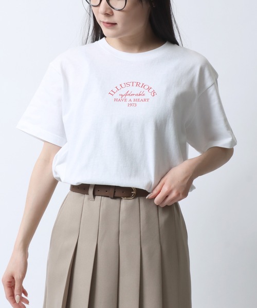SITRY(シトリー)の「ハート ロゴ プリント Tシャツ/ heart logo print T-shirt(Tシャツ/カットソー・レディース・ブラック/チャコールグレー/ホワイト系その他/サックスブルー/オフホワイト/ネイビー・M/L)」の17枚目の写真