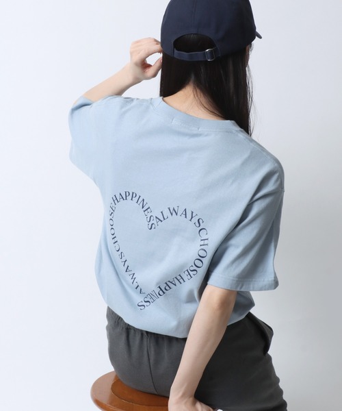 SITRY（シトリー）の「ハート ロゴ プリント Tシャツ/ heart