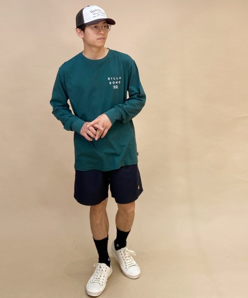 BILLABONG(ビラボン)の「BILLABONG/ビラボン バックプリントロンT クルーネック長袖Tシャツ/ONE TIME/BD012-050(Tシャツ/カットソー・メンズ・ネイビー/ブラック/ホワイト/グリーン・M/XL/L)」の18枚目の写真