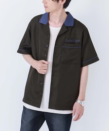 n'OrLABEL | 『刺繍ロゴ配色ボウリングシャツ』(シャツ/ブラウス)