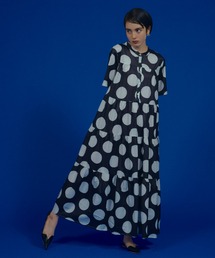 manana suerte | サイズ展開あり BIG DOTティアードワンピース(ワンピース)