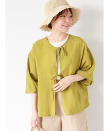 ehka sopo | 前後2WAYリボンブラウス(シャツ/ブラウス)