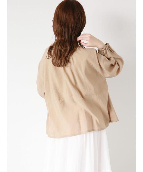ehka sopo（エヘカソポ）の「前後2WAYリボンブラウス（シャツ/ブラウス・レディース・オフホワイト/グリーン/パープル/ベージュ・F）」の8枚目の写真