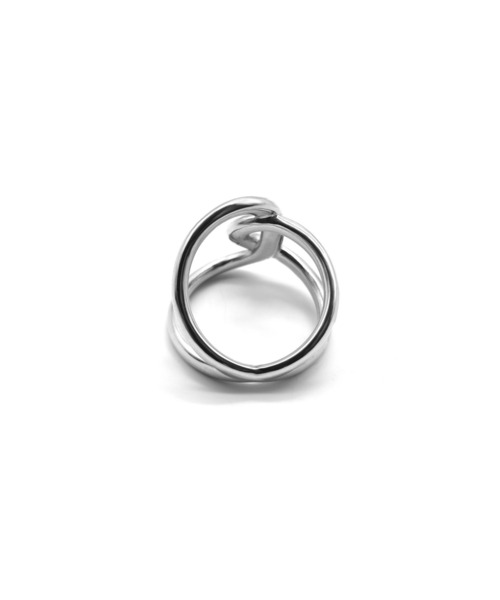 LHME(エルエイチエムイー)の「LHME ニュアンスクロスリング/サージカルステンレス316L(金属アレルギー対応)(リング・レディース・シルバー/ゴールド・9号/11号/13号/15号)」の3枚目の写真