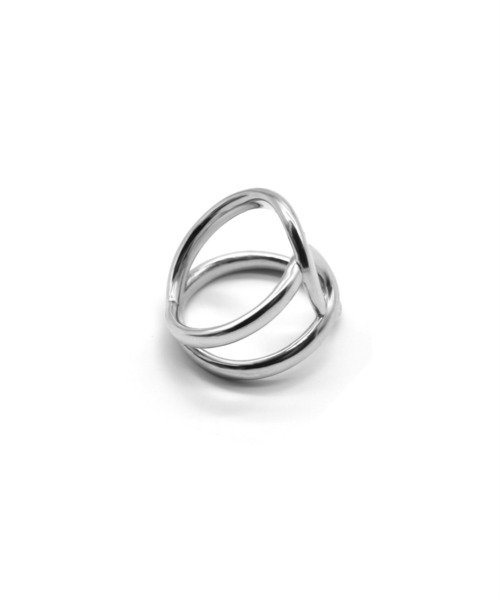 LHME(エルエイチエムイー)の「LHME ニュアンスクロスリング/サージカルステンレス316L(金属アレルギー対応)(リング・レディース・シルバー/ゴールド・9号/11号/13号/15号)」の4枚目の写真