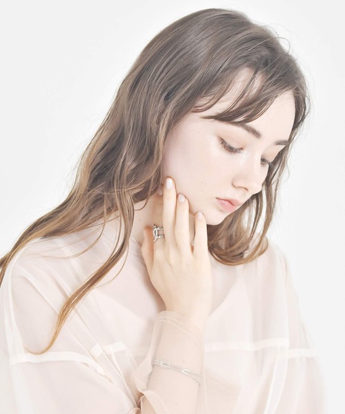 LHME(エルエイチエムイー)の「LHME ニュアンスクロスリング/サージカルステンレス316L(金属アレルギー対応)(リング・レディース・シルバー/ゴールド・9号/11号/13号/15号)」の22枚目の写真