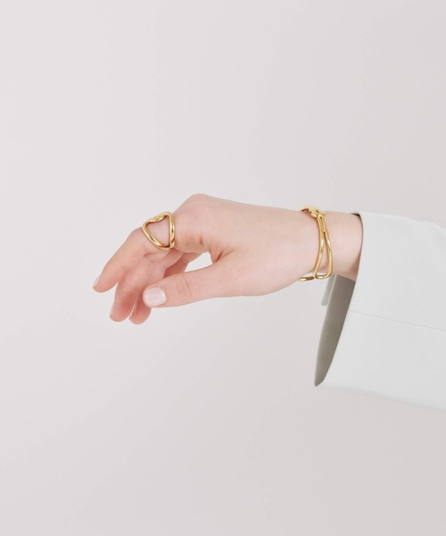 LHME(エルエイチエムイー)の「LHME ニュアンスクロスリング/サージカルステンレス316L(金属アレルギー対応)(リング・レディース・シルバー/ゴールド・9号/11号/13号/15号)」の14枚目の写真