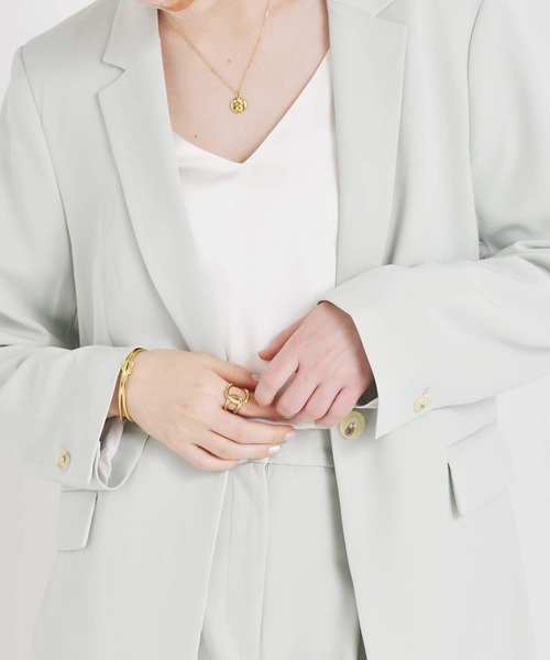 LHME(エルエイチエムイー)の「LHME ニュアンスクロスリング/サージカルステンレス316L(金属アレルギー対応)(リング・レディース・シルバー/ゴールド・9号/11号/13号/15号)」の13枚目の写真