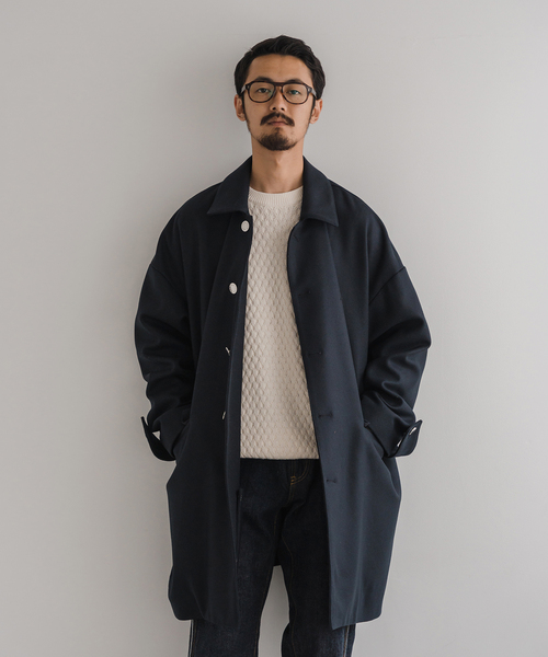 マッキントッシュハンビー エディフィス 別注 ステンカラー ライトメルトン MACKINTOSH / マッキントッシュ】別注 HUMBIE ステンカラー ライト