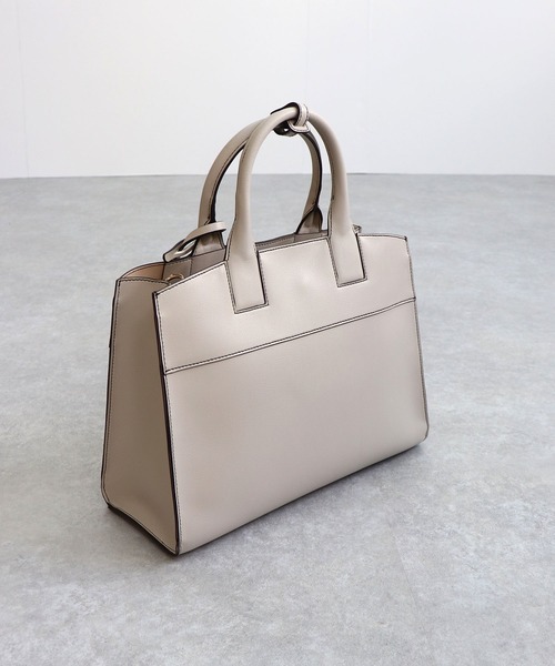 MIAN （ミアン）の「MALLOW / 横型A4トートバッグ（トートバッグ・レディース・ダークブラウン/ブラック/アイボリー/グレー/モカ・FREE）」の14枚目の写真