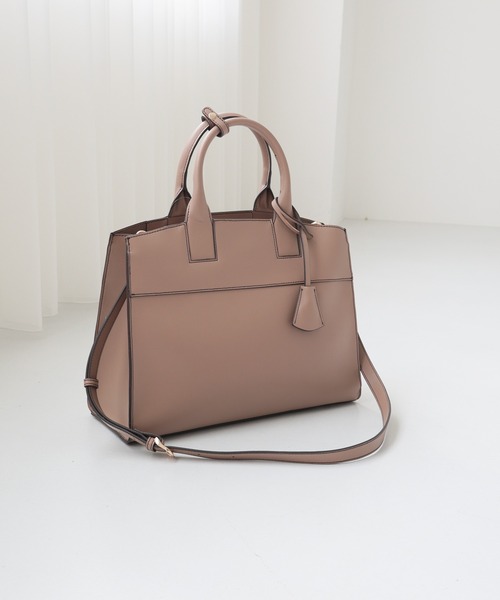 MIAN （ミアン）の「MALLOW / 横型A4トートバッグ（トートバッグ・レディース・ダークブラウン/ブラック/アイボリー/グレー/モカ・FREE）」の21枚目の写真