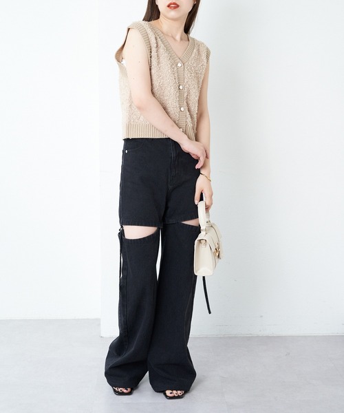 Chico（チコ）の「クラシックミニスクエアバッグ（ショルダーバッグ・レディース・アイボリー/ブラック/グレイッシュベージュ/ブルー・FREE）」の12枚目の写真