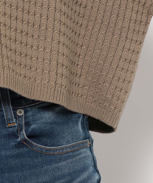 mysty woman（ミスティウーマン）の「ミニケーブルメタルボタンカーデ972191（カーディガン/ボレロ・レディース・ブラック/オフホワイト/グリーン/モカ・FREE）」の15枚目の写真