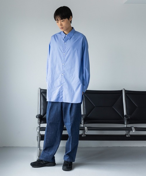 LOWRYS FARM(ローリーズファーム)の「オーバーサイズシャツ 968006(シャツ/ブラウス・メンズ・ブルー・MEDIUM/LARGE)」の7枚目の写真