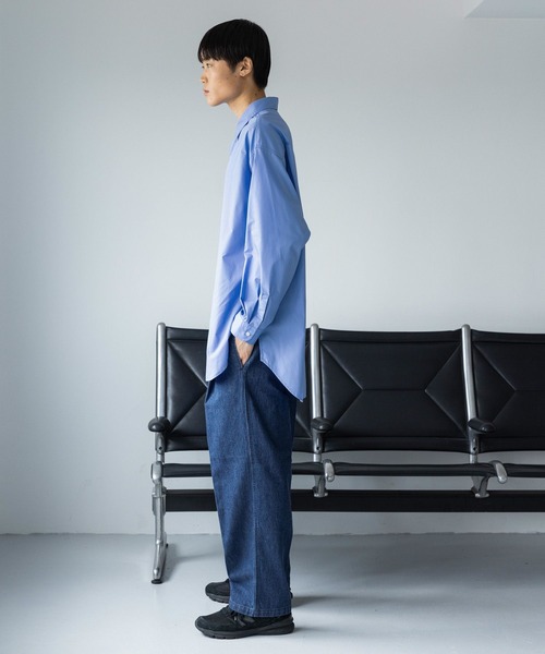 LOWRYS FARM(ローリーズファーム)の「オーバーサイズシャツ 968006(シャツ/ブラウス・メンズ・ブルー・MEDIUM/LARGE)」の12枚目の写真