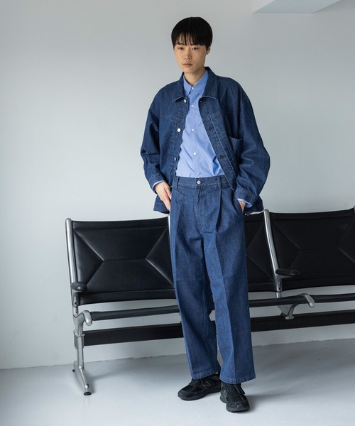 LOWRYS FARM(ローリーズファーム)の「オーバーサイズシャツ 968006(シャツ/ブラウス・メンズ・ブルー・MEDIUM/LARGE)」の9枚目の写真
