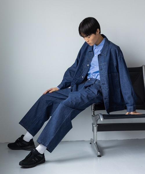 LOWRYS FARM(ローリーズファーム)の「オーバーサイズシャツ 968006(シャツ/ブラウス・メンズ・ブルー・MEDIUM/LARGE)」の6枚目の写真