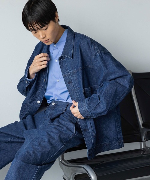 LOWRYS FARM(ローリーズファーム)の「オーバーサイズシャツ 968006(シャツ/ブラウス・メンズ・ブルー・MEDIUM/LARGE)」の8枚目の写真