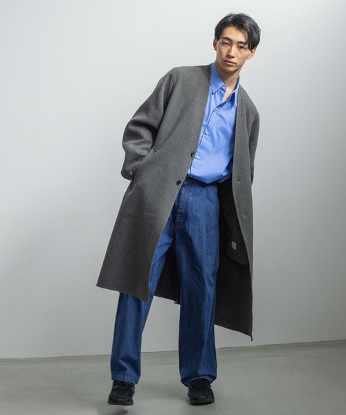 LOWRYS FARM(ローリーズファーム)の「オーバーサイズシャツ 968006(シャツ/ブラウス・メンズ・ブルー・MEDIUM/LARGE)」の19枚目の写真