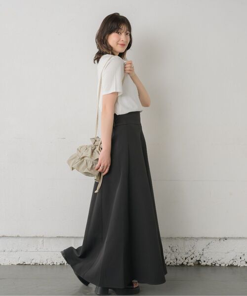 RETRO GIRL（レトロガール）の「フリル巾着ショルダーバッグ（ショルダーバッグ・レディース・ブラック/ナチュラル/ライトグレー・ONE SIZE）」の10枚目の写真