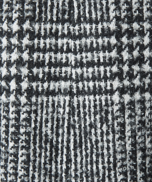 DESIGNWORKS（デザインワークス）の「グレンチェック柄 カーコート（ステンカラーコート・メンズ・ベージュ/ブラック・46/44/48）」の14枚目の写真