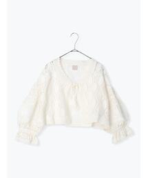 TSUHARU by Samansa Mos2 | 羽織りレースブラウス(シャツ/ブラウス)