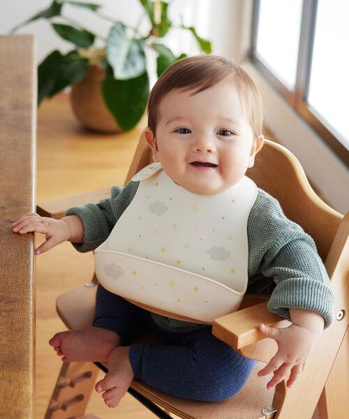 I.D.E.A international（イデアインターナショナル）の「D by DADWAY シリコーンビブ（スタイ/よだれかけ・レディース・ピンク/ホワイト/ブルー/その他・ﾌﾘ-）」の5枚目の写真