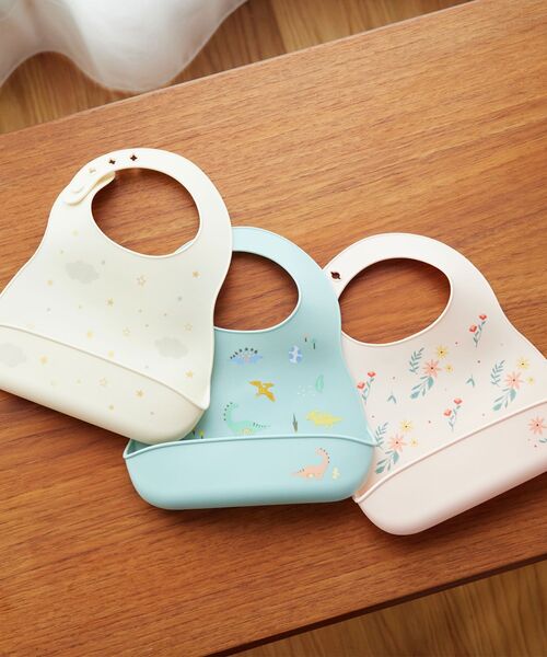 I.D.E.A international（イデアインターナショナル）の「D by DADWAY シリコーンビブ（スタイ/よだれかけ・レディース・ピンク/ホワイト/ブルー/その他・ﾌﾘ-）」の6枚目の写真