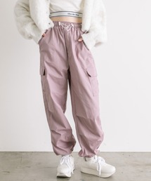 OLIVE des OLIVE | 【WEB限定】裾しぼりゆるカーゴパンツ　1032020070(カーゴパンツ)