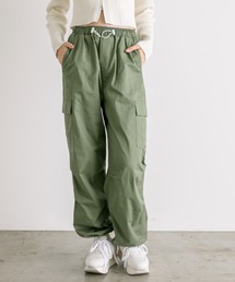 OLIVE des OLIVE | 【WEB限定】裾しぼりゆるカーゴパンツ　1032020070(カーゴパンツ)