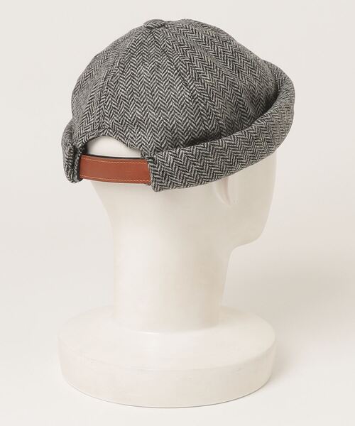 BETON CIRE(べトンシレ)の「MIKI/ミキ プリントシェブロン (UNISEX)(ニットキャップ/ビーニー・メンズ・ブラック系その他・L/XL/S/M)」の6枚目の写真