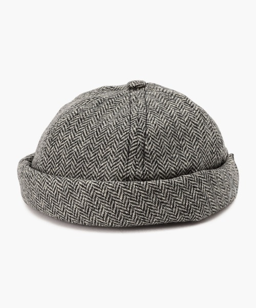 BETON CIRE(べトンシレ)の「MIKI/ミキ プリントシェブロン (UNISEX)(ニットキャップ/ビーニー・メンズ・ブラック系その他・L/XL/S/M)」の2枚目の写真
