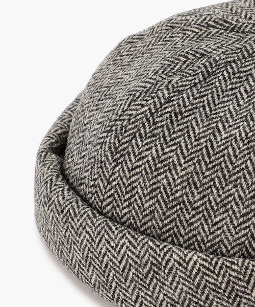 BETON CIRE(べトンシレ)の「MIKI/ミキ プリントシェブロン (UNISEX)(ニットキャップ/ビーニー・メンズ・ブラック系その他・L/XL/S/M)」の5枚目の写真