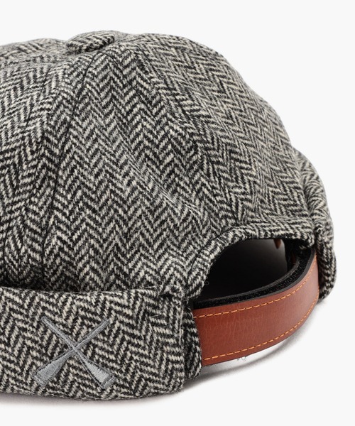 BETON CIRE(べトンシレ)の「MIKI/ミキ プリントシェブロン (UNISEX)(ニットキャップ/ビーニー・メンズ・ブラック系その他・L/XL/S/M)」の7枚目の写真