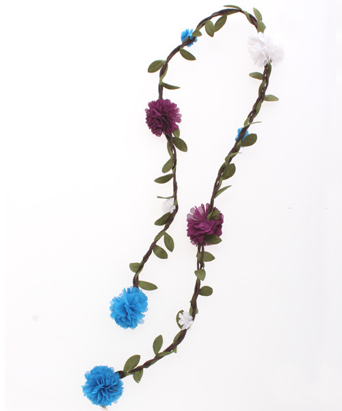 チャイハネ(チャイハネ)の「【チャイハネ】FLOWERヘアバンドクリップ(ヘアバンド・レディース・ブルー/レッド/カラフル・FREE)」の10枚目の写真