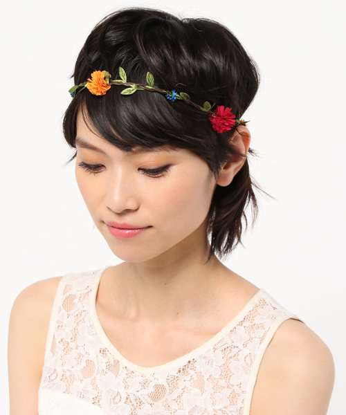 チャイハネ(チャイハネ)の「【チャイハネ】FLOWERヘアバンドクリップ(ヘアバンド・レディース・ブルー/レッド/カラフル・FREE)」の6枚目の写真