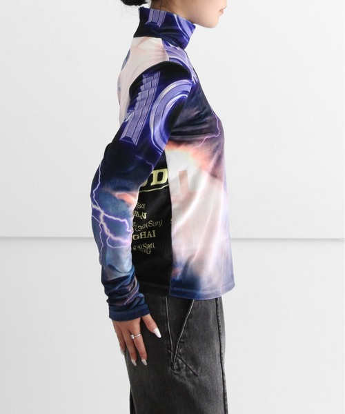 美品 YOHEI OHNO / Graphic Velour High Neck YOHEI OHNO graphic velour high neck