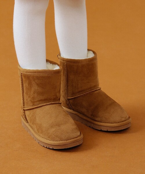 B:MING by BEAMS（ビーミングバイビームス）の「B:MING by BEAMS / ベーシック フェイクムートン ブーツ（17~19cm）（ブーツ・キッズ・キャメル/ブラック/ブラウン・18/19/17）」の5枚目の写真