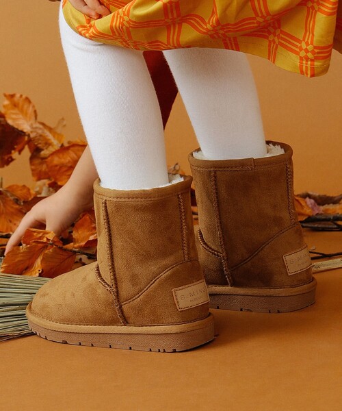 B:MING by BEAMS（ビーミングバイビームス）の「B:MING by BEAMS / ベーシック フェイクムートン ブーツ（17~19cm）（ブーツ・キッズ・キャメル/ブラック/ブラウン・18/19/17）」の6枚目の写真