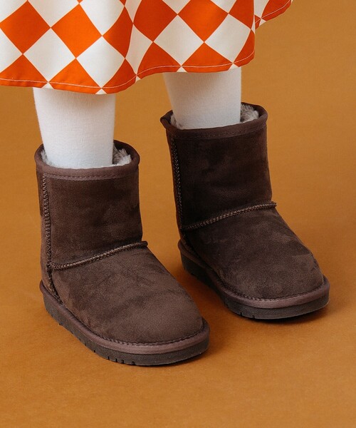 B:MING by BEAMS（ビーミングバイビームス）の「B:MING by BEAMS / ベーシック フェイクムートン ブーツ（17~19cm）（ブーツ・キッズ・キャメル/ブラック/ブラウン・18/19/17）」の8枚目の写真
