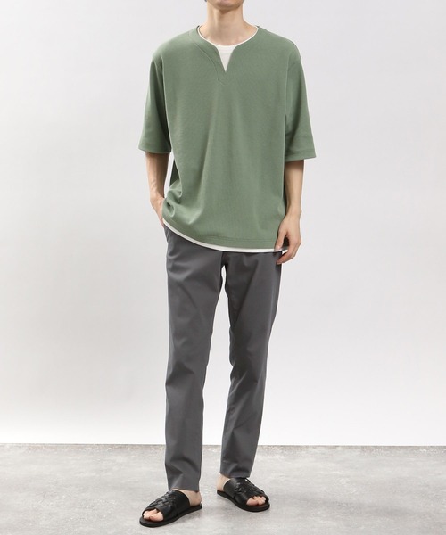 GLOBAL WORK Smile Seed Store（グローバルワーク スマイルシードストア）の「NRストレッチスリムパンツ/180967（その他パンツ・メンズ・ベージュ/ブラック/杢グレー/ネイビー・SMALL/MEDIUM/LARGE/X-LARGE）」の18枚目の写真