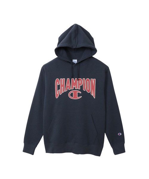 Champion(チャンピオン)の「【Champion/チャンピオン】メンズ ベーシック フーデッドスウェットシャツ(パーカー・メンズ・ホワイト/ネイビー/ブラック/レッド/グレー・LARGE/X-LARGE/MEDIUM/SMALL)」の4枚目の写真