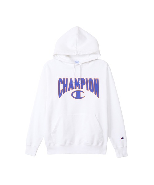 Champion(チャンピオン)の「【Champion/チャンピオン】メンズ ベーシック フーデッドスウェットシャツ(パーカー・メンズ・ホワイト/ネイビー/ブラック/レッド/グレー・LARGE/X-LARGE/MEDIUM/SMALL)」の2枚目の写真