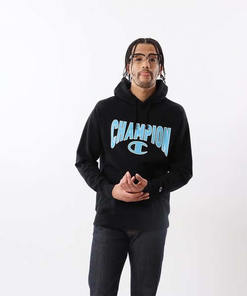 Champion(チャンピオン)の「【Champion/チャンピオン】メンズ ベーシック フーデッドスウェットシャツ(パーカー・メンズ・ホワイト/ネイビー/ブラック/レッド/グレー・LARGE/X-LARGE/MEDIUM/SMALL)」の1枚目の写真