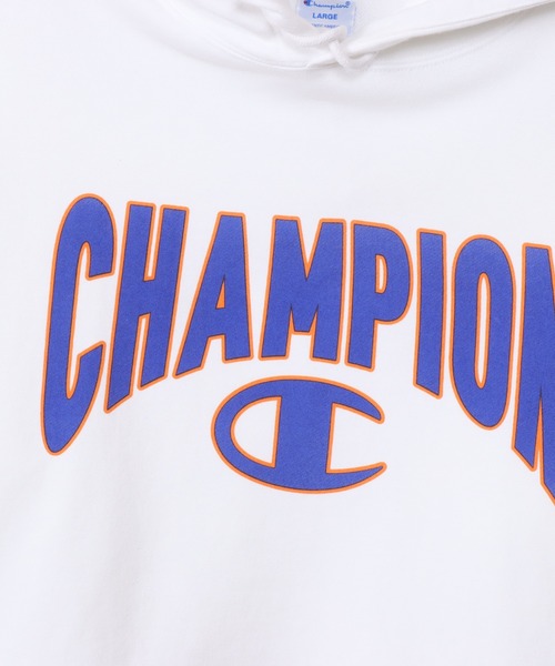 Champion(チャンピオン)の「【Champion/チャンピオン】メンズ ベーシック フーデッドスウェットシャツ(パーカー・メンズ・ホワイト/ネイビー/ブラック/レッド/グレー・LARGE/X-LARGE/MEDIUM/SMALL)」の6枚目の写真