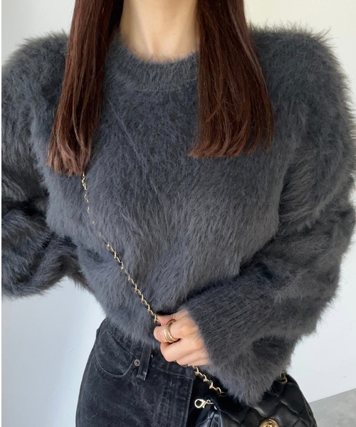 セール】フェザーヤーンプルオーバーニット（ニット/セーター